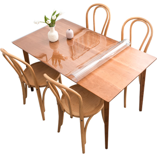 升级款透明磨砂pvc水晶板软玻璃桌垫防水防油免洗茶几垫斜边磨边