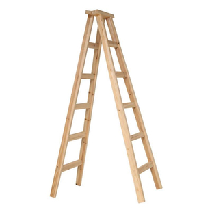 人字梯木梯家用实木加厚梯子加强版折叠梯双侧梯水电梯工地装修梯