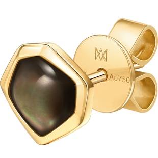 EMPHASIS艾斐诗「合」系列18K金贝母耳钉耳饰单只90966E