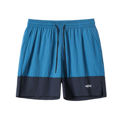 韦恩泽维尔松紧腰撞色休闲短裤