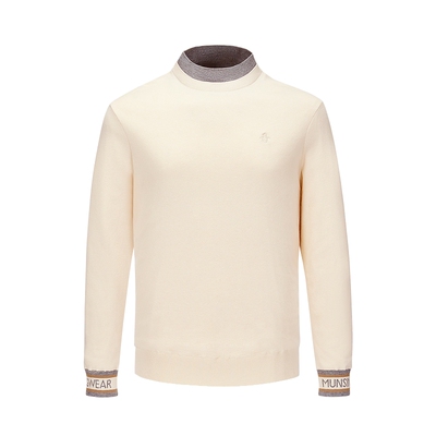 【超轻羊毛】Munsingwear万星威高尔夫秋冬男士假两件长袖毛衫