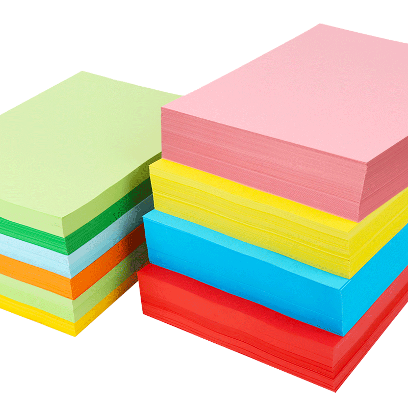 80克桔黄色复印纸双面可用不透墨