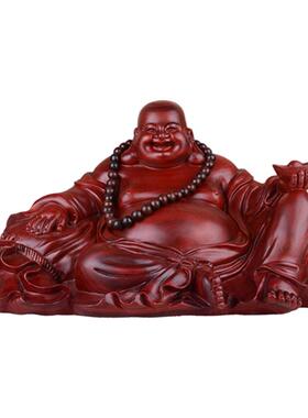 实木弥勒佛家居玄关摆件开业礼品
