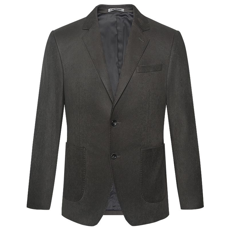 利郎官方 西服男士商务休闲简约纯色2025秋季新款修身西装外套男