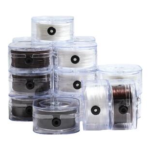 手串弹力绳牛筋串珠绳穿珠子的手串线扁丝弹力线耐磨文玩手链高端