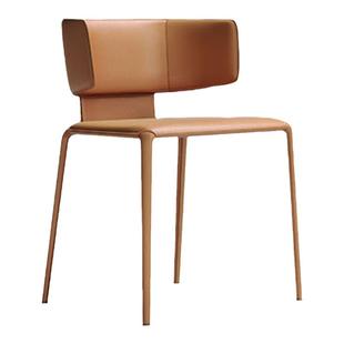 意式极简椅子北欧现代简约家用凳子靠背小户型设计师高级轻奢餐椅