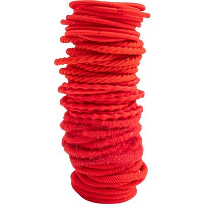 新年扎头发绳大红色儿童发圈喜庆