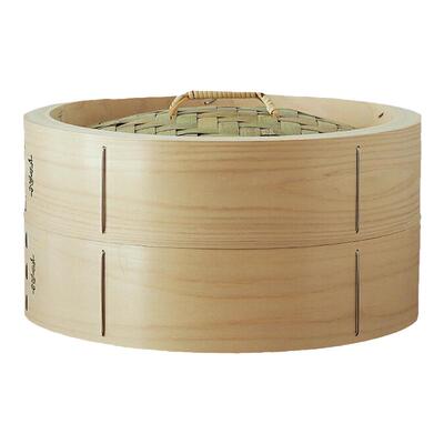 日本山一匠人纯手工制作桧木蒸笼