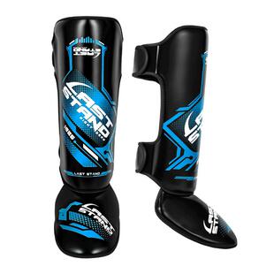自由搏击护腿连脚背儿童成人男女拳击散打泰拳护小腿专业加厚护具