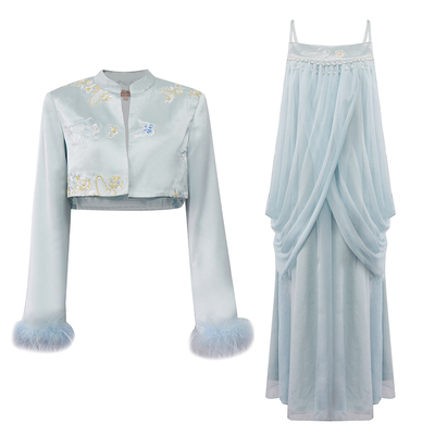 澄渔25年新中式醋酸刺绣套装