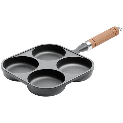 铸铁家用四孔汉堡锅神器