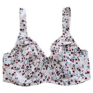 欧美全罩杯性感大胸显小文胸棉质舒适胸罩超大胸大杯内衣薄款夏季