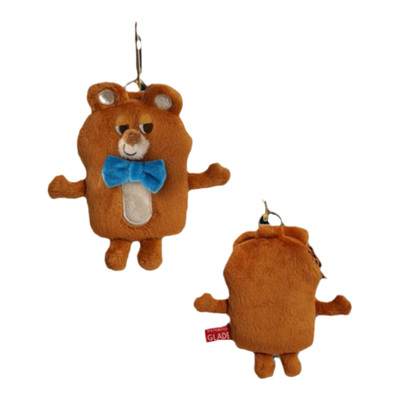 朴坊GLADEE小熊耳机包毛绒