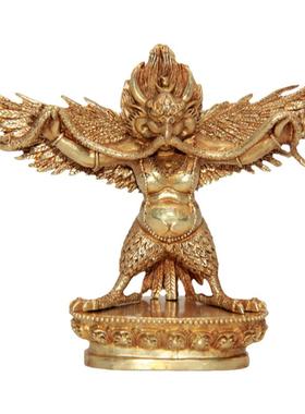 慧宝纯铜密宗供奉车内大鹏金翅鸟