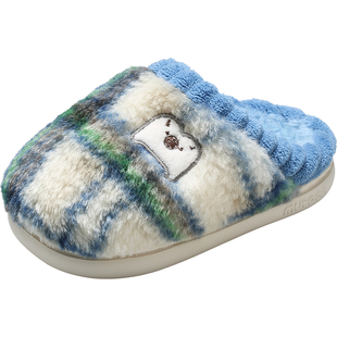 牧童宝宝拖鞋冬季新款女童婴幼儿毛毛棉拖鞋男室内保暖家居鞋软底