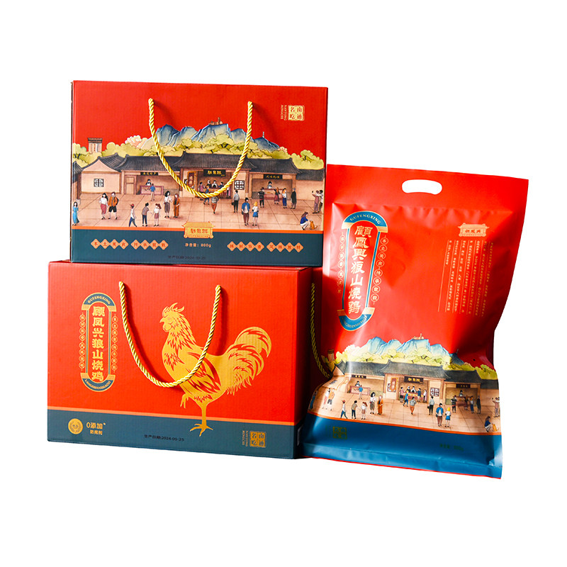 南通特产顾凤兴狼山烧鸡真空800g