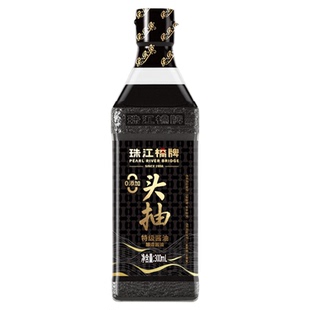 珠江桥牌头抽酱油300ml*2小瓶特级天然酿造头道生抽家用点蘸豉油
