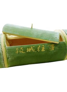 竹筒竹筒饭刻字餐具新鲜现做带盖
