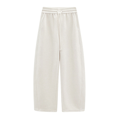 HONRN/红人松紧腰直筒阔腿休闲裤