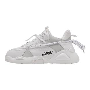 【肖战|baby同款】VWL扭扭运动鞋休闲厚底小白鞋潮男女款老爹鞋