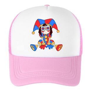 Digital circus神奇数字马戏团帽子帕姆尼遮阳棒球帽夏天鸭舌网帽