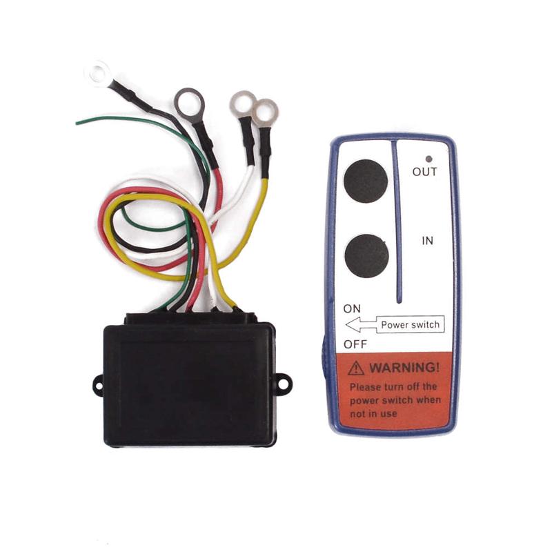 车载吊机24v电动绞盘12v通用开关无线遥控继电器配件卷扬控制盒车