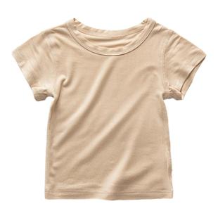 莫代尔婴儿短袖T恤半袖衣服夏天宝宝夏季男童女童上衣儿童婴幼儿