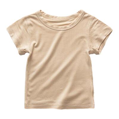 莫代尔婴儿短袖T恤半袖衣服夏天宝宝夏季男童女童上衣儿童婴幼儿