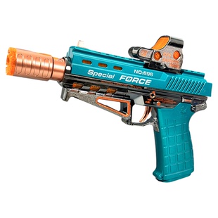 网红儿童电动玩具枪带冒烟枪玩具男童礼物新款3岁6岁声光振动伸缩