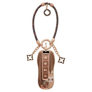 保时捷卡宴钥匙套专用帕拉梅拉macan玛卡911帕美718taycan女壳扣