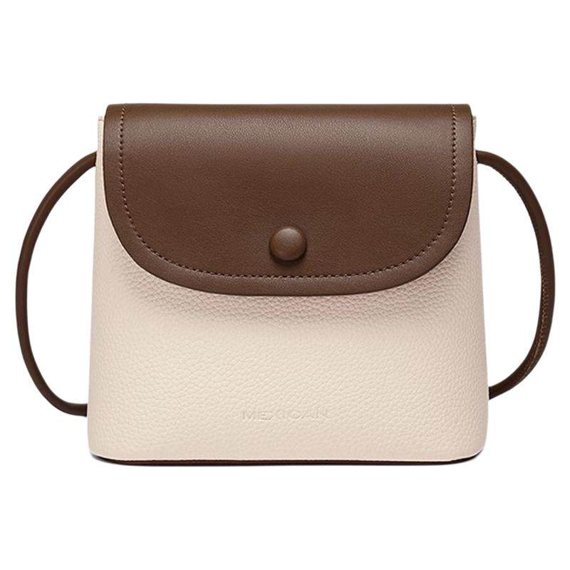 稻草人包包女包2025新款流行单肩包竖款手机包撞色女士斜挎包正品