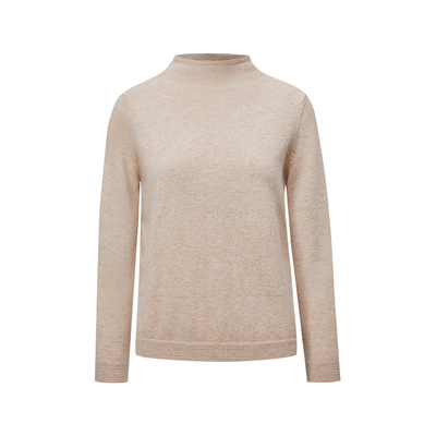 皮皮狗女半高领纯羊绒衫多色可选