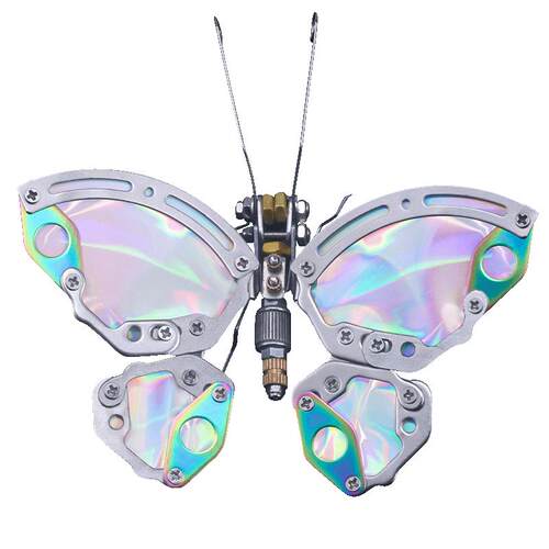 机械党混沌蝴蝶系列盲盒3d立体手工金属diy拼装模型积木手办礼品