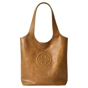 CASSILE卡思乐女包植鞣牛皮竖款马甲托特包时尚大容量单肩腋下包