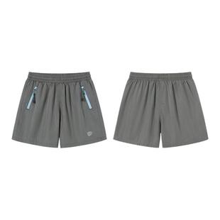 PSO Brand男装女装撞色拉链口袋休闲风衣短裤跑步运动裤子夏季