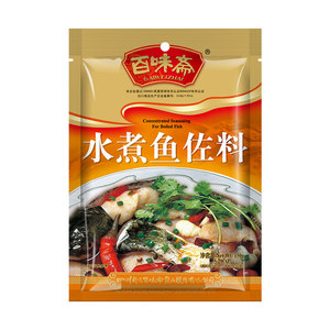 百味斋 水煮鱼调料包150g*3袋麻辣酱 家用四川特产火锅香水鱼底料