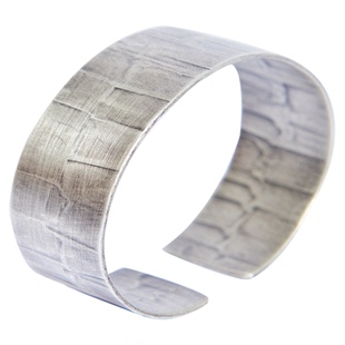 petitquatre沉浸式原创设计 轻奢小众纯银手镯哑光开口高级感手环