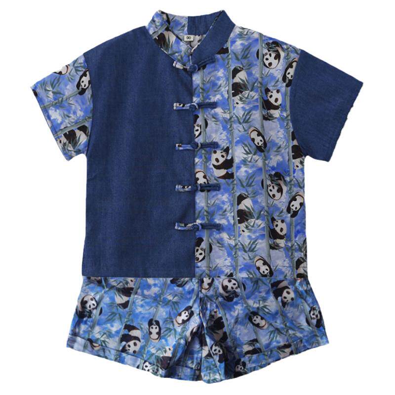 男童新中式唐装汉服夏季对襟