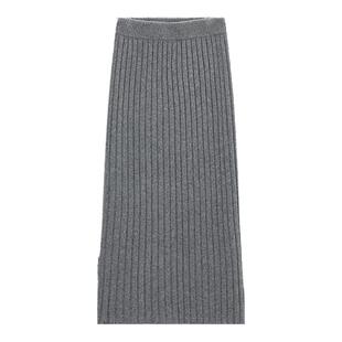 [100%绵羊毛]TKY SHOP法式针织半身裙2025冬季新款厚款中长裙优雅