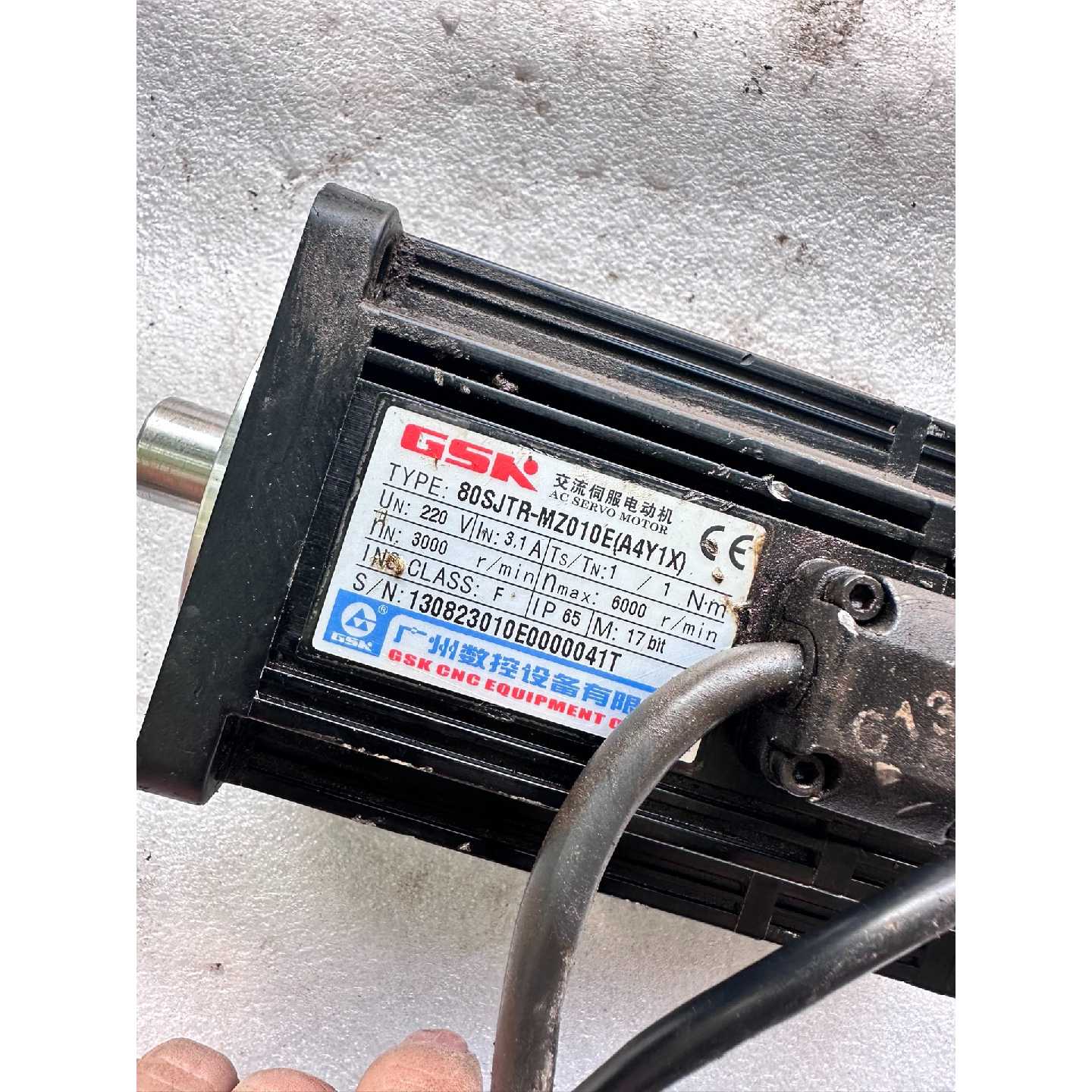议价广数伺服电机80SJTR-MZ010E(A4Y1X)二手拆机