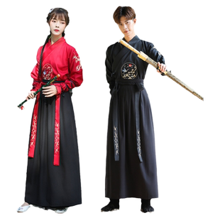 古装男汉服侠客书生演出服毕业拍照班服古代唐装舞台影视剧服装