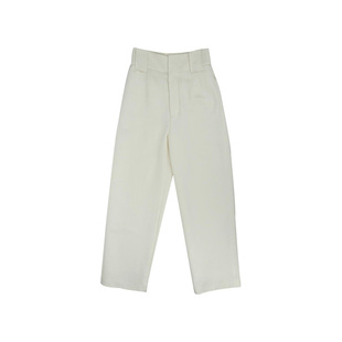 YOUWEI有尾2025春季新品丝光羊毛微蛋形长裤女宽松休闲裤Y5425120