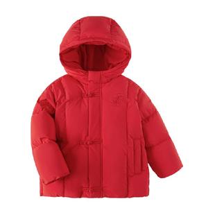 巴拉巴拉童装儿童羽绒服新中式冬装新款男童女童连帽国风外套