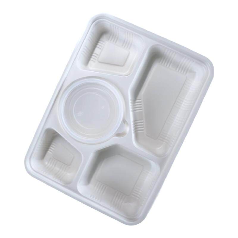 一次性分格打包餐盒带汤碗食品级