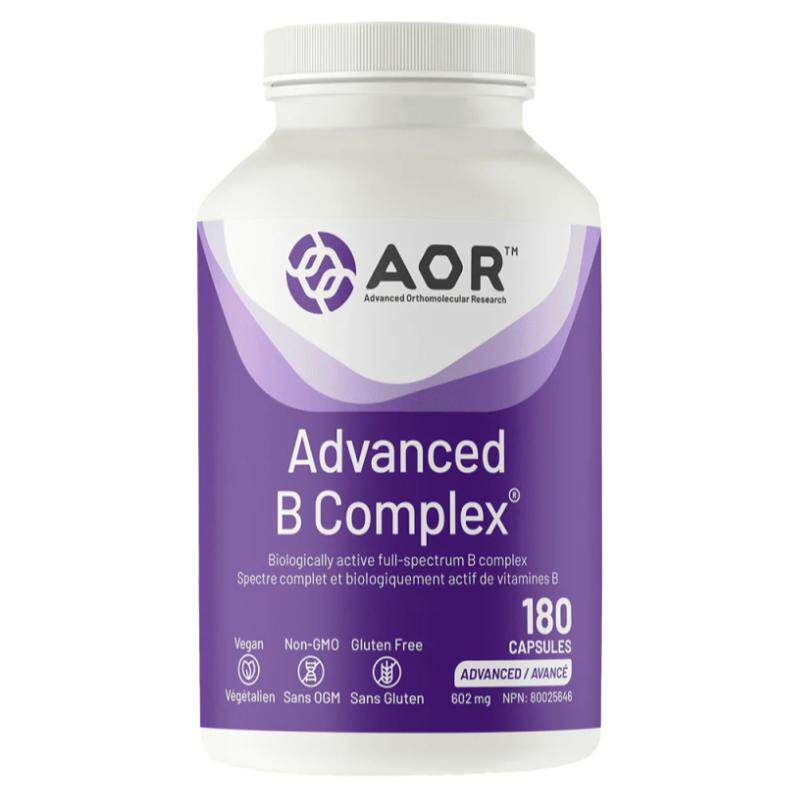 现货 加拿大 AOR Advanced B Complex 高活性 维生素B族 代谢支持