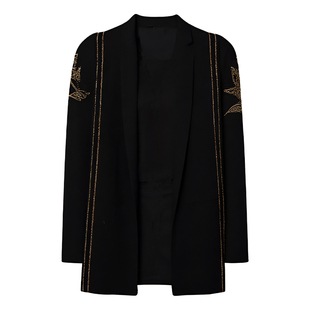 秋冬新款La Danum阿丹娜黑色棉质混纺直筒牛仔裤子九分烟管裤女裤