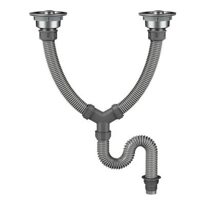 【冠军品质】厨房双槽下水管通用