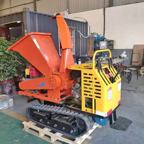 鼎东 小型履带粉碎机树枝秸秆设备卧式树枝批发