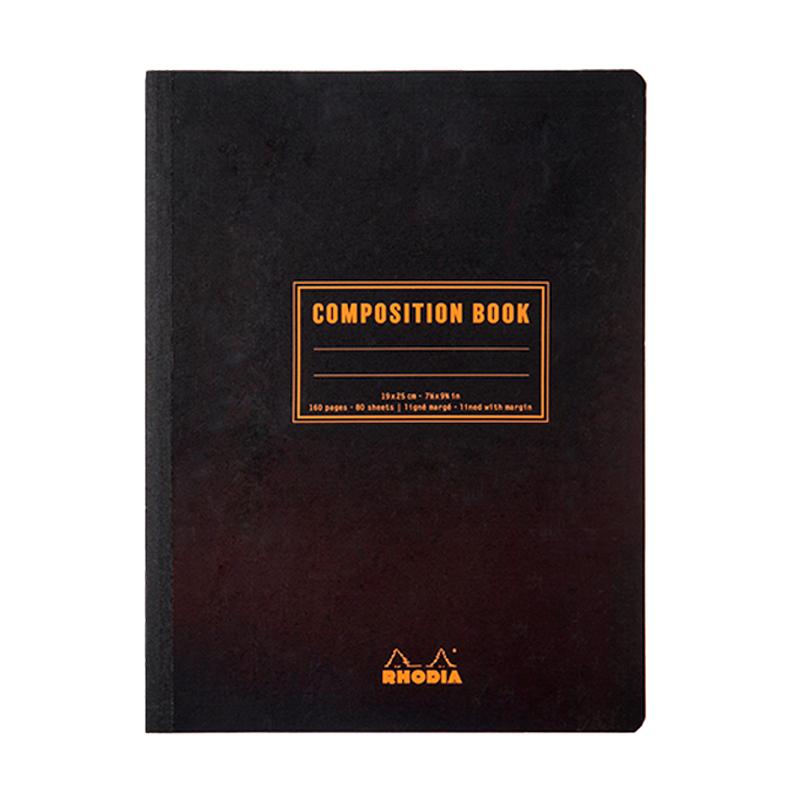 Rhodia法国罗地亚Compositionbook写作本 笔记本文艺精致本子小说日记本简约横线本本子记事本记录本学生办