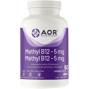 现货 加拿大 AOR Methyl B12 甲基钴胺素 呵护神经健康 高效吸收